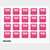CARRÉ STICKER DE MERCI MODERNE ET GRAD SIMPLEMENT BOLD (Feuille)