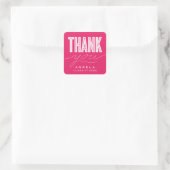 CARRÉ STICKER DE MERCI MODERNE ET GRAD SIMPLEMENT BOLD (Sac)