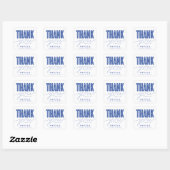 CARRÉ STICKER DE MERCI MODERNE ET GRAD SIMPLEMENT BOLD (Feuille)