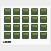 CARRÉ STICKER DE MERCI MODERNE ET GRAD SIMPLEMENT BOLD (Feuille)