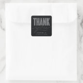 CARRÉ STICKER DE MERCI MODERNE ET GRAD SIMPLEMENT BOLD (Sac)