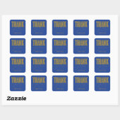 CARRÉ STICKER DE MERCI MODERNE ET GRAD SIMPLEMENT BOLD (Feuille)