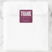 CARRÉ STICKER DE MERCI MODERNE ET GRAD SIMPLEMENT BOLD (Sac)