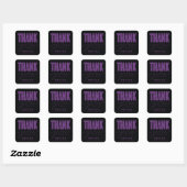 CARRÉ STICKER DE MERCI MODERNE ET GRAD SIMPLEMENT BOLD (Feuille)