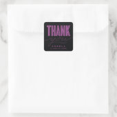 CARRÉ STICKER DE MERCI MODERNE ET GRAD SIMPLEMENT BOLD (Sac)