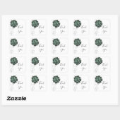 Carré Sticker de Merci succulent (Feuille)