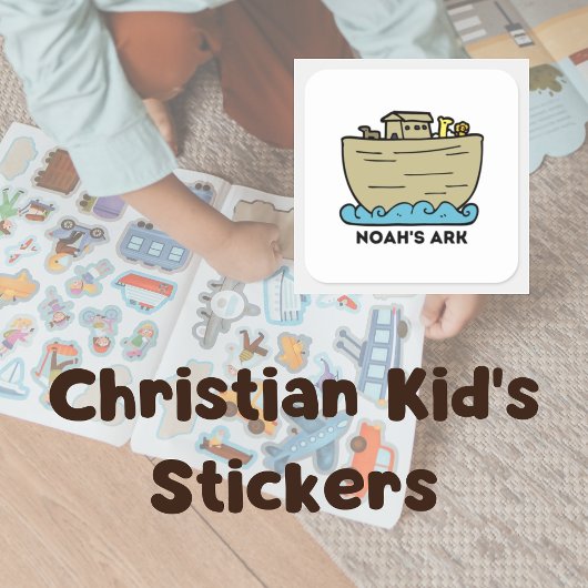 Carré Sticker de Noah's Ark Kid