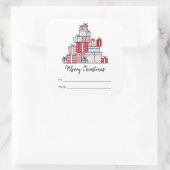 Carré Sticker de Noël (Sac)