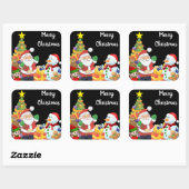 Carré Sticker de Noël (Feuille)