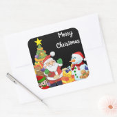 Carré Sticker de Noël (Enveloppe)