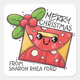 Carré Sticker de Noël TROP mou
