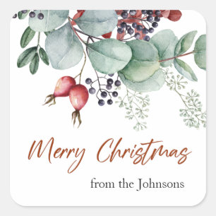 Carré Sticker de Noël vert vert vert vert vert vert vert