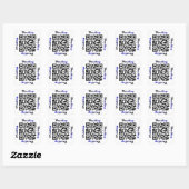 Carré Sticker de NOM personnalisé Brad (Bradley) QR Code (Feuille)