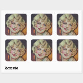 Carré Sticker de page Anita (Feuille)