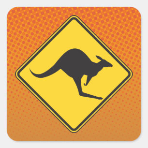 Carré Sticker de passage de Kangaroo