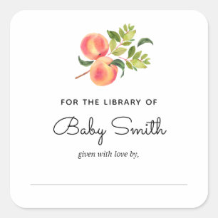 Carré Sticker de poche baby shower