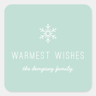 Carré Sticker de première chute de neige - Monnaie