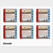 Carré Sticker de prière Psaume 23 (Feuille)