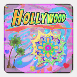 Carré Sticker de progrès réel Hollywood
