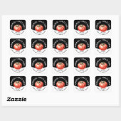 Carré sticker de purée de tomate avec tomate rouge (Feuille)