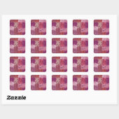 Carré Sticker de puzzle de couleurs (Feuille)