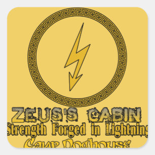 Carré Sticker de résistance Cabine de Zeus