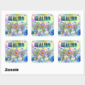 Carré Sticker de rêve Malibu (Feuille)