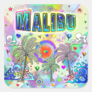 Carré Sticker de rêve Malibu