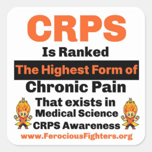 Carré Sticker de sensibilisation CRPS
