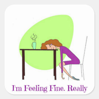 Carré Sticker de sensibilisation Fibromyalgie
