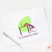 Carré Sticker de sensibilisation Fibromyalgie (Enveloppe)