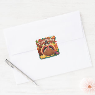 Carré Sticker de Thanksgiving