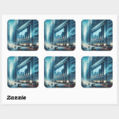 Carré Sticker de trading stock (Feuille)
