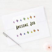 Carré Sticker de travail génial (Enveloppe)