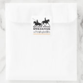 Carré Sticker d'équitation de Cheval d'or et d'équitatio (Sac)