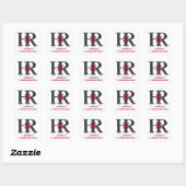 Carré Sticker d'identification 'We Are HR' / Badge (Feuille)
