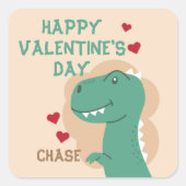 Carré Sticker Dinosaur Dino en salle de classe Saint-Val (Devant)