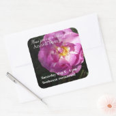 Carré Sticker d'invitation de la fête de mariage (Enveloppe)