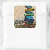 Carré Sticker "Direction Marker on Kelley's Island" (Sac)