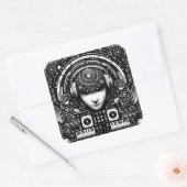 Carré Sticker DJ (Enveloppe)