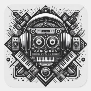 Carré Sticker DJ