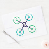 Carré Sticker do-it-yourself Drone QuadX (Enveloppe)