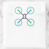 Carré Sticker do-it-yourself Drone QuadX (Sac)