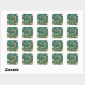 Carré Sticker Dragon (Feuille)