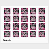 Carré Sticker Dragon Fleur (Feuille)