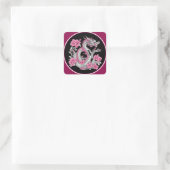 Carré Sticker Dragon Fleur (Sac)