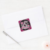 Carré Sticker Dragon Fleur (Enveloppe)