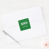 Carré Sticker Drapeau Arabie Saoudite (Enveloppe)