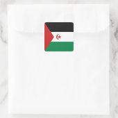 Carré Sticker Drapeau du Sahara Occidental (Sac)