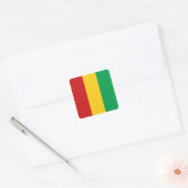 Carré Sticker Drapeau Guinée-Conakry (Enveloppe)